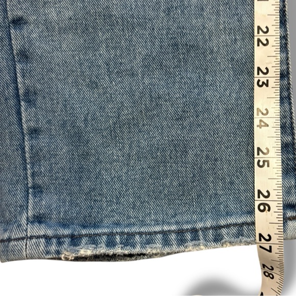 Flying Monkey Women's Blue Jeans Size 28 Distressed Straight Leg High Rise Denim - Picture 8 of 13